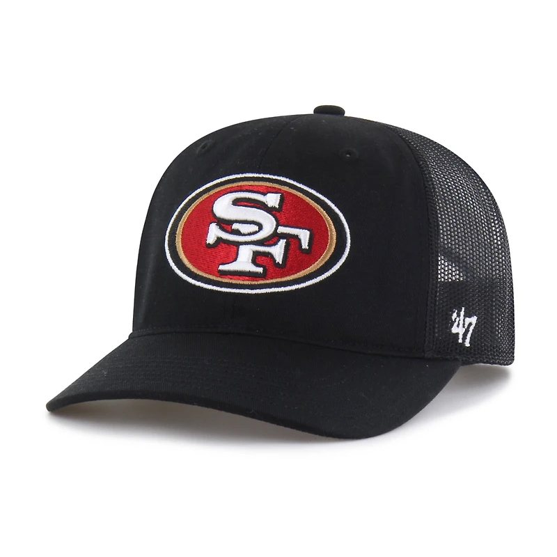 Youth '47 Black San Francisco 49ers Adjustable Trucker Hat