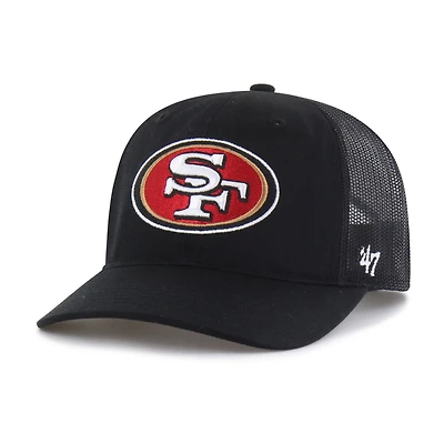 Youth '47 Black San Francisco 49ers Adjustable Trucker Hat