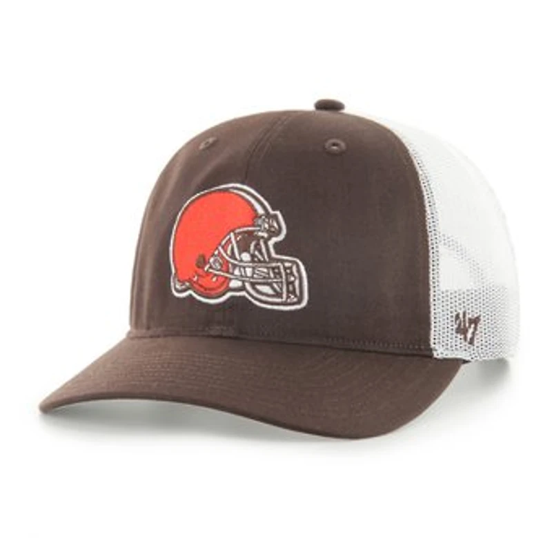 Youth '47 Brown Cleveland Browns Adjustable Trucker Hat