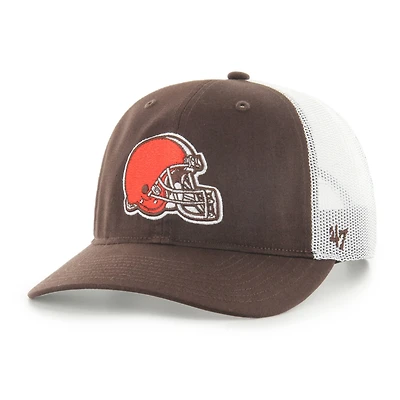 Youth '47 Brown Cleveland Browns Adjustable Trucker Hat