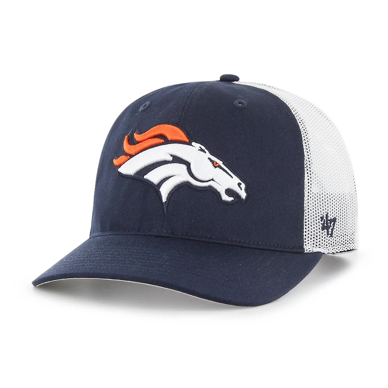 Youth '47 Navy Denver Broncos Adjustable Trucker Hat