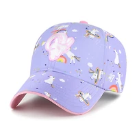 Preschool '47 Lavender Los Angeles Rams Unicorn Clean Up Adjustable Hat