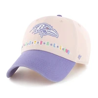 Toddler '47  Light Pink/Light Purple Baltimore Ravens Friendship Clean Up Adjustable Hat