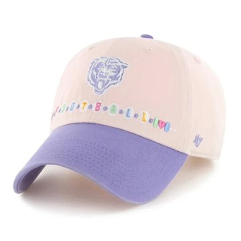 Toddler '47 Light Pink/Light Purple Chicago Bears Friendship Clean Up Adjustable Hat