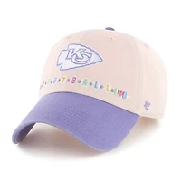 Toddler '47  Light Pink/Light Purple Kansas City Chiefs Friendship Clean Up Adjustable Hat