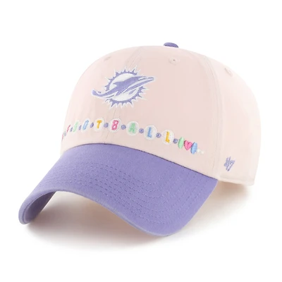 Toddler '47 Light Pink/Light Purple Miami Dolphins Friendship Clean Up Adjustable Hat