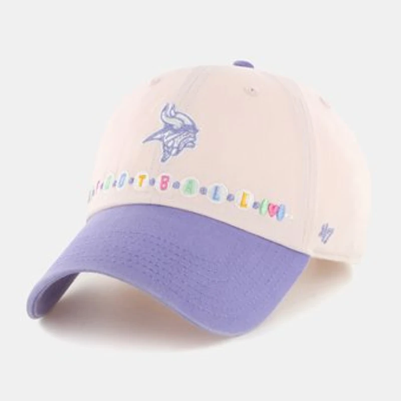 Toddler '47  Light Pink/Light Purple Minnesota Vikings Friendship Clean Up Adjustable Hat