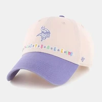 Toddler '47  Light Pink/Light Purple Minnesota Vikings Friendship Clean Up Adjustable Hat