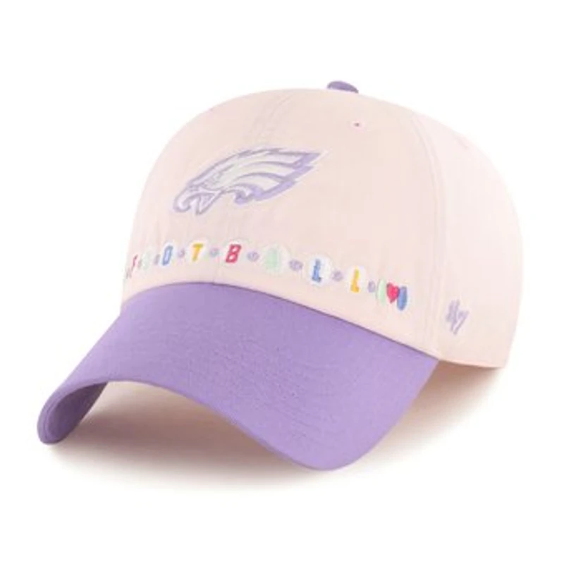 Toddler '47 Light Pink/Light Purple Philadelphia Eagles Friendship Clean Up Adjustable Hat