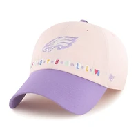 Toddler '47  Light Pink/Light Purple Philadelphia Eagles Friendship Clean Up Adjustable Hat