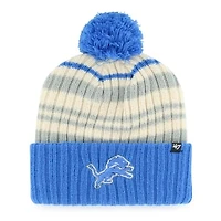 Youth '47  Blue Detroit Lions Snow Fort Cuffed Knit Hat