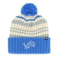 Youth '47  Blue Detroit Lions Snow Fort Cuffed Knit Hat