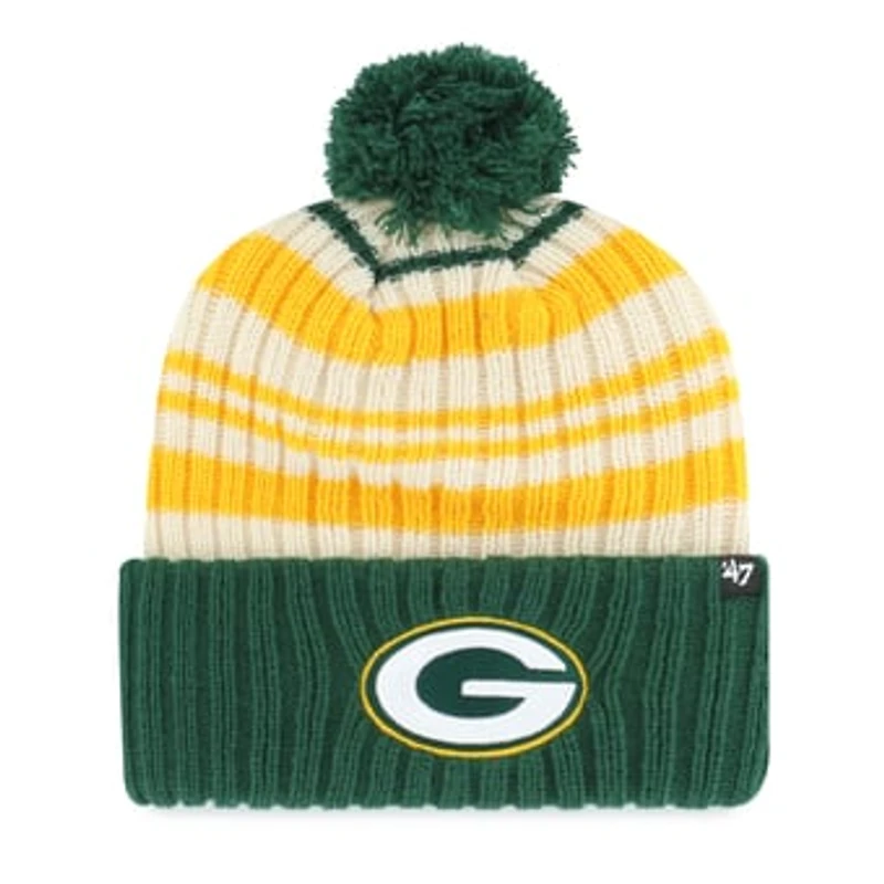 Youth '47 Green Green Bay Packers Snow Fort Cuffed Knit Hat