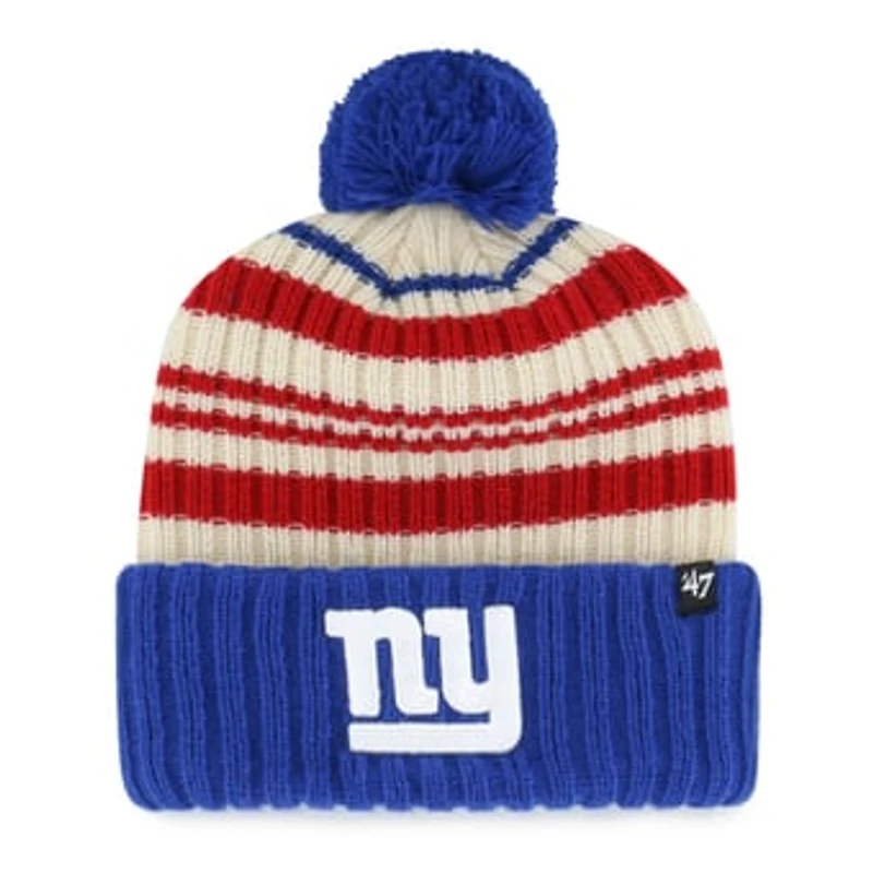 Youth '47 Royal New York Giants Snow Fort Cuffed Knit Hat