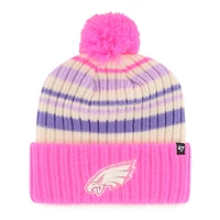 Youth '47  Pink Philadelphia Eagles Snow Fort Cuffed Knit Hat
