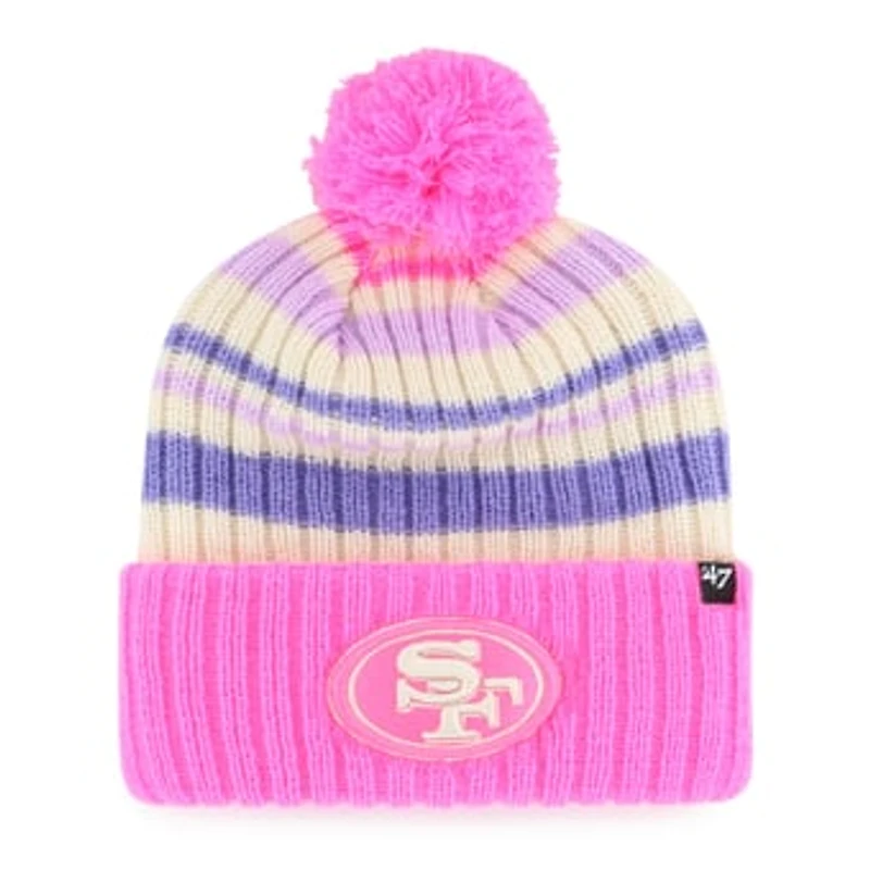 Youth '47 Pink San Francisco 49ers Snow Fort Cuffed Knit Hat