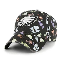 Preschool '47 Black Philadelphia Eagles Space Critter Clean Up Adjustable Hat