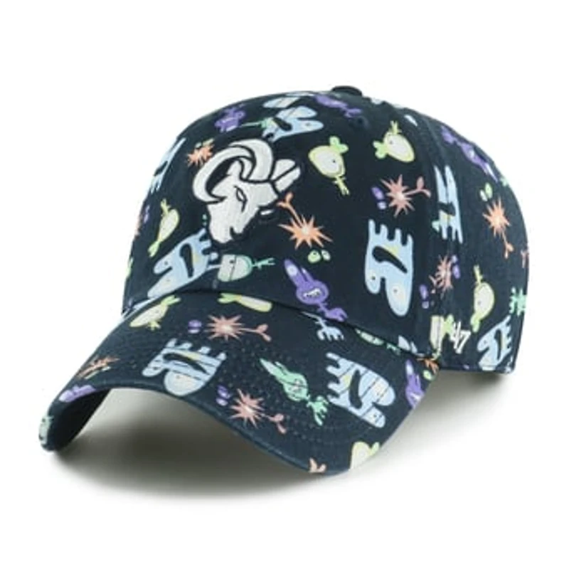 Preschool '47 Navy Los Angeles Rams Space Critter Clean Up Adjustable Hat