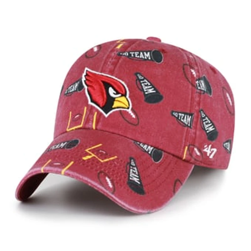 Youth '47  Cardinal Arizona Cardinals Stomping Ground Clean Up Adjustable Hat
