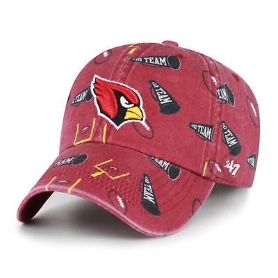Youth '47  Cardinal Arizona Cardinals Stomping Ground Clean Up Adjustable Hat
