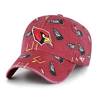 Youth '47  Cardinal Arizona Cardinals Stomping Ground Clean Up Adjustable Hat