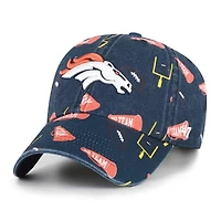 Youth '47  Navy Denver Broncos Stomping Ground Clean Up Adjustable Hat