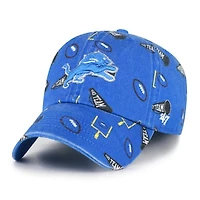 Youth '47  Blue Detroit Lions Stomping Ground Clean Up Adjustable Hat