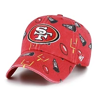 Youth '47  Scarlet San Francisco 49ers Stomping Ground Clean Up Adjustable Hat