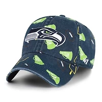 Youth '47  College Navy Seattle Seahawks Stomping Ground Clean Up Adjustable Hat