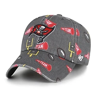 Youth '47  Pewter Tampa Bay Buccaneers Stomping Ground Clean Up Adjustable Hat