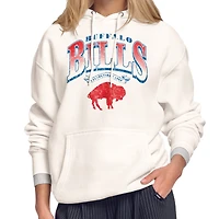 Women's Starter Cream Buffalo Bills Touchdown Legacy Fleece Hoodie