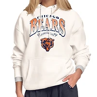 Women's Starter Cream Chicago Bears Touchdown Legacy Fleece Hoodie