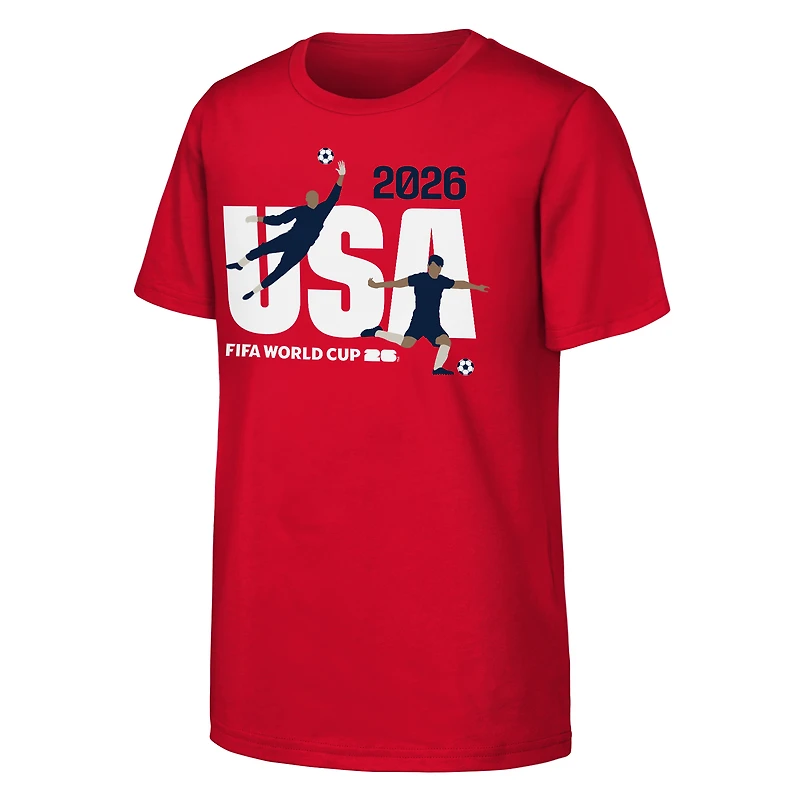 Youth Outerstuff Red USA FIFA World Cup 2026 Graphic T-Shirt