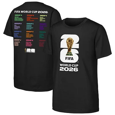 Youth Outerstuff Black FIFA World Cup 2026 Bracket T-Shirt