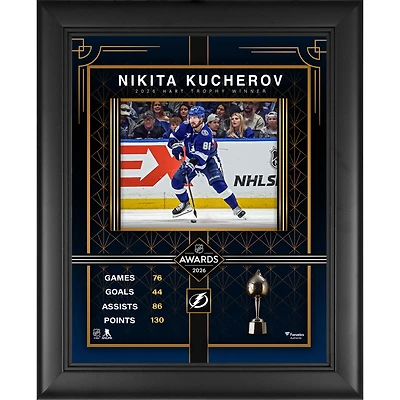 Nikita Kucherov Tampa Bay Lightning Framed 13" x 16" 2026 Hart Trophy Winner Collage
