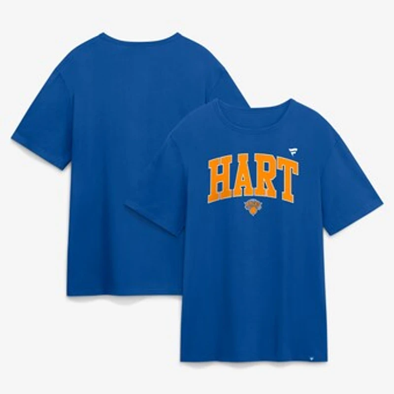 Men's Josh Hart Blue New York Knicks Player Name T-Shirt