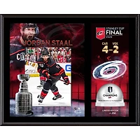Jordan Staal Carolina Hurricanes 2026 Stanley Cup Champions 12'' x 15'' Sublimated Plaque with Game-Used Ice from the 2026 Stanley Cup Final - Limited Edition of 250