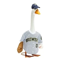 Milwaukee Brewers Gameday Porch Goose Statue & Team Uniform Set