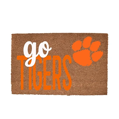 Clemson Tigers 20" x 30" Go Team Coir Door Mat
