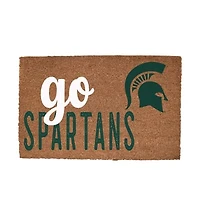 Michigan State Spartans 20" x 30" Go Team Coir Door Mat