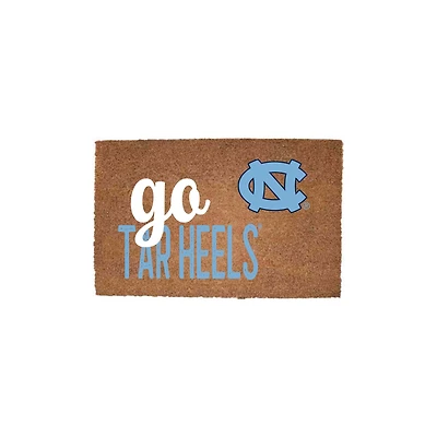 North Carolina Tar Heels 20" x 30" Go Team Coir Door Mat