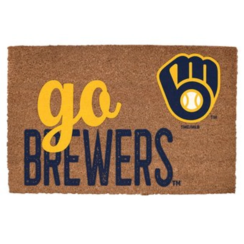 Milwaukee Brewers 20" x 30" Go Team Coir Door Mat