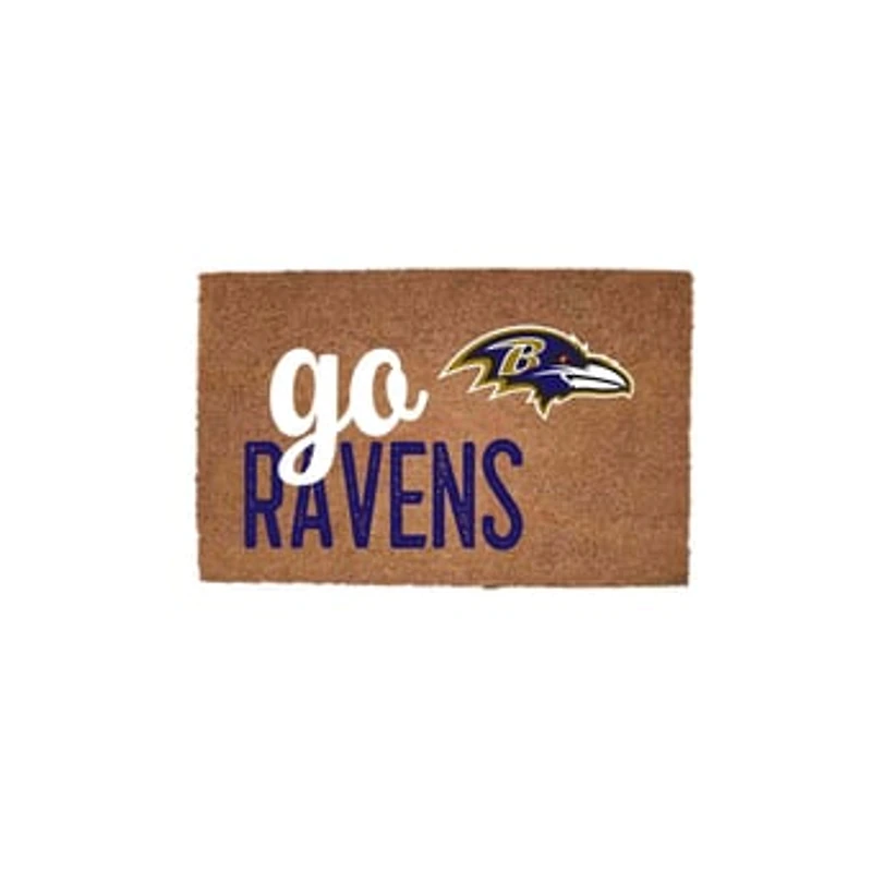 Baltimore Ravens 20" x 30" Go Team Coir Door Mat