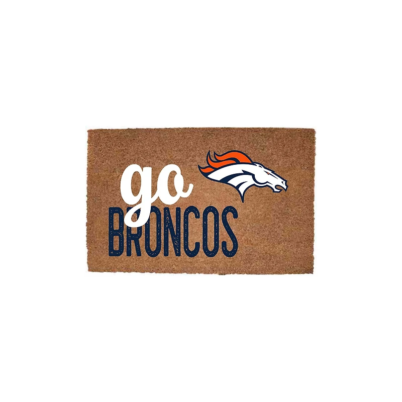 Denver Broncos 20" x 30" Go Team Coir Door Mat