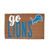 Detroit Lions 20" x 30" Go Team Coir Door Mat