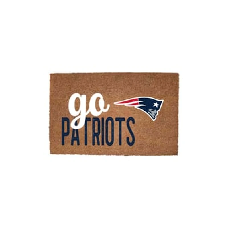 New England Patriots 20" x 30" Go Team Coir Door Mat