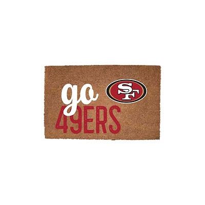 San Francisco 49ers 20" x 30" Go Team Coir Door Mat