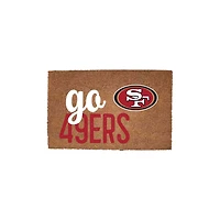 San Francisco 49ers 20" x 30" Go Team Coir Door Mat