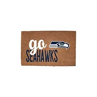 Seattle Seahawks 20" x 30" Go Team Coir Door Mat