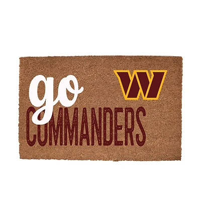 Washington Commanders 20" x 30" Go Team Coir Door Mat